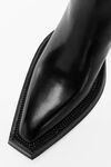 alexander wang donovan riding boot in leather black
