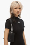 alexander wang heiress sport 尼龙帆布中号手拿包 black