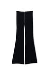Alexander Wang black mid-rise zip pant in jersey