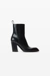 Alexander Wang black throttle 95 毫米皮革踝靴