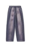 Alexander Wang washed purple unisex crystal hotfix sweatpant