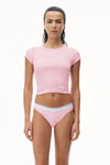 alexander wang 罗纹棉短袖 t 恤 light pink
