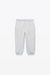 alexander wang essential毛圈布增塑溶胶印花运动裤 light heather grey