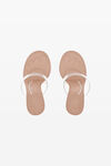 alexander wang nudie 105  sandal in pvc peachy nude