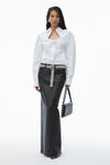 Alexander Wang white deconstructed button-up shirt
