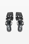 Alexander Wang black rexa 65 毫米皮革凉鞋