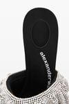 alexander wang nala 105 ruffle sandal in crystal black