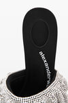 alexander wang nala 105 水晶皱褶饰边凉鞋 black