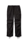 alexander wang cargo pant in jacquard nylon black