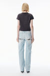 Alexander Wang washed black bean washed grey jersey tee