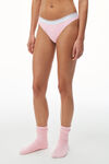 alexander wang 罗纹平纹布丁字裤 light pink