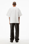 alexander wang beefy graphic tee in japanese jersey white