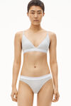 alexander wang 罗纹平纹布丁字裤 heather grey