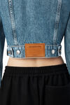 alexander wang 牛仔紧身机车夹克 vintage medium indigo