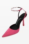 alexander wang delphine 105 徽标粘胶纤维系带鞋 pink