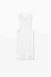 Tank in Ribbed Cotton Jersey