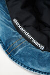 Alexander Wang washed light indigo 棉质天鹅绒羽绒渔夫帽