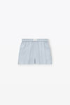 alexander wang 密织棉质经典平角短裤 xenon blue