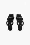 Alexander Wang black julie 105mm nylon tubular sandal