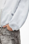 Alexander Wang light heather grey 徽标刺绣加大号棉质卫衣