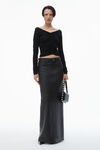 Alexander Wang black ruched pullover