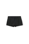 Alexander Wang black 羊毛精裁修身迷你裤裙