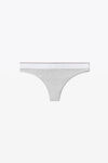 alexander wang 罗纹平纹布丁字裤 heather grey