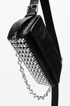 Alexander Wang black ricco 黑色皮革中号翻盖包