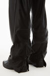 alexander wang track pants in satin faille jersey black