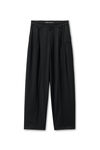 Alexander Wang black 热带羊毛中腰哈伦裤