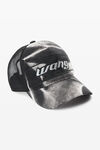 Alexander Wang black acid crush blade logo-embroidered trucker hat in cotton