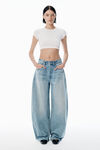 Alexander Wang vintage bleach blue blow up bleach blue mid-rise jeans