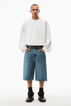 alexander wang beefy graphic sweatshirt in japanese jersey white