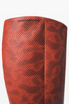 Alexander Wang red multi vivica 85mm knee-high boot in leather
