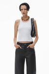 Alexander Wang black ez 中腰直筒  primal 纳帕羊皮