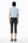 Alexander Wang oxford blue blue button up shirt with logo nameplate