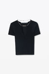 Alexander Wang black 黑色徽标铭牌套头衫