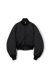Alexander Wang black bomber jacket in sateen