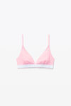 alexander wang 罗纹平纹布三角文胸 light pink