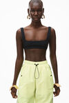 alexander wang sculpted piping track pant in nylon glowstick