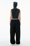 Alexander Wang washed black organic cotton vest