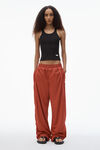 Alexander Wang washed red 网眼针织运动长裤