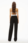 HIGH-WAISTED PLEATED TROUSER IN TWILL