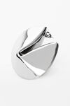 alexander wang fortune cookie earring shiny silver