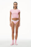 alexander wang 罗纹棉短袖 t 恤 light pink