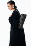 Alexander Wang black roux 黑色皮革中号单肩包