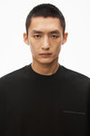 Alexander Wang black 棉质运动衫材质的蓬松标志超大t恤