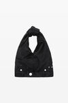 alexander wang mini hobo in crystal satin black