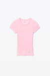 alexander wang 罗纹棉短袖 t 恤 light pink