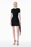 Alexander Wang black black wool-blend hotfix dress